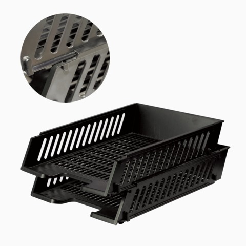 Лотки горизонтальные для бумаг, НАБОР 2 шт. (358х272х177,5 мм), сетчатые, черные, BRAUBERG-MAXI, 231360 | код 231360 | BRAUBERG Лотки горизонтальные для бумаг, НАБОР 2 шт. (358х272х177,5 мм), сетчатые, черные, BRAUBERG-MAXI, 231360 | код 231360 | BRAUBERG