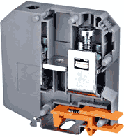 PC150-01P-11-00Z(H), Клемма винтовая PC, 150 мм.кв., серый, шт | код 11010000150 | DEGSON