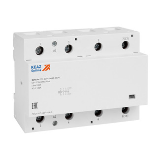 Контактор модульный OptiDin MK-100-10031-230AC | код 321263 | КЭАЗ Контактор модульный OptiDin MK-100-10031-230AC | код 321263 | КЭАЗ
