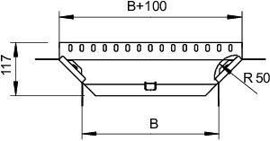 Секция Т/Х-образная, h=110 мм, B=200 мм, FT | код 7123213 | OBO Bettermann Секция Т/Х-образная, h=110 мм, B=200 мм, FT | код 7123213 | OBO Bettermann