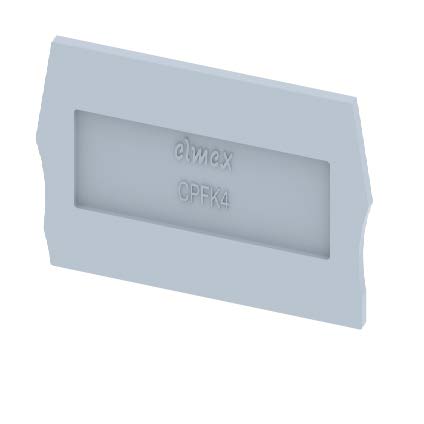 Концевая пластина для клемм, синяя CPFK4-BLUE | код 3911040001 | Elmex Концевая пластина для клемм, синяя CPFK4-BLUE | код 3911040001 | Elmex