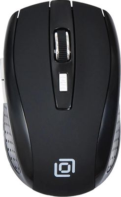Мышь Оклик 455MW черный оптическая (1600dpi) беспроводная USB для ноутбука (6but) | код 945818 | Oklick Мышь Оклик 455MW черный оптическая (1600dpi) беспроводная USB для ноутбука (6but) | код 945818 | Oklick