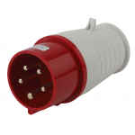 V-16-3P-PE-N-IP44 Вилка ЭРА V-16-3P-PE-N-IP44 переносная 015 3Р+РЕ+N 16А 380В IP44 | код Б0032851 | ЭРА