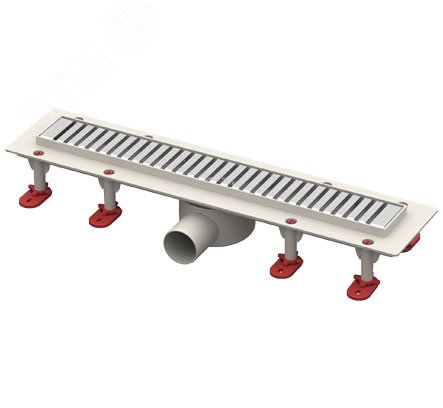 трап линейный с сухим затвором, с горизонтальным выходом d50 мм, решетка l600 мм, решетка нержавеющая сталь | код 101200423 | Татполимер трап линейный с сухим затвором, с горизонтальным выходом d50 мм, решетка l600 мм, решетка нержавеющая сталь | код 101200423 | Татполимер