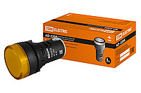 Лампа AD-22DS(LED)матрица d22мм желтый 36В AC/DC TDM | код SQ0702-0025 | TDM