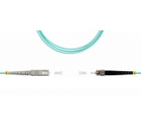 Патч-корд оптический LANMASTER, симплексный, SC/PC-ST/PC, OM3, LSZH, 7.0 м | код LAN-SC-ST/OM3-7.0 | LANMASTER