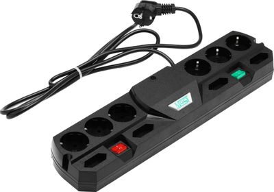 Сетевой фильтр Most TRG 2м (10 розеток) черный (коробка) | код 833769 | MOST Сетевой фильтр Most TRG 2м (10 розеток) черный (коробка) | код 833769 | MOST