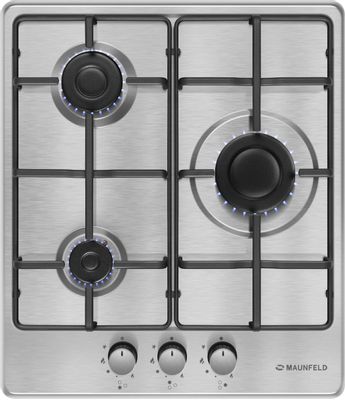 Газовая варочная поверхность Maunfeld EGHS.43.3STS-ES/G нержавеющая сталь | код 1859622 | MAUNFELD Газовая варочная поверхность Maunfeld EGHS.43.3STS-ES/G нержавеющая сталь | код 1859622 | MAUNFELD