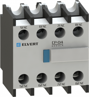 Приставка контактная СP-04 4NC для контакторов CC10 и eTC60 | код CP4-04 | ELVERT Приставка контактная СP-04 4NC для контакторов CC10 и eTC60 | код CP4-04 | ELVERT