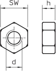 Гайка М12 DIN 934 M12 G OBO 3400123 Гайка М12 DIN 934 M12 G OBO 3400123