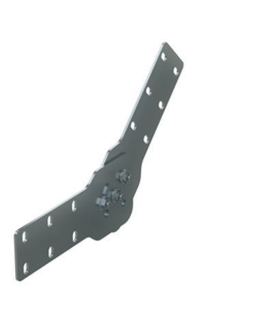 Соединитель шарнирный вертикальный H100мм цинк-ламельный аналог горячеоцинкованного | код UVH010HDZL | DKC