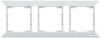 Candela - Рамка 3 поста, к механизмам серии 21, горизонтальный монтаж, белый | код 2125-800-1301 | Mutlusan Candela - Рамка 3 поста, к механизмам серии 21, горизонтальный монтаж, белый | код 2125-800-1301 | Mutlusan