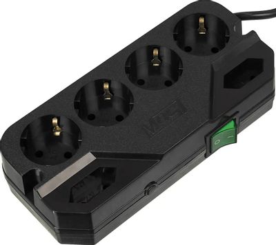 Сетевой фильтр Most СRG 2м (6 розеток) черный (коробка) | код 633401 | MOST Сетевой фильтр Most СRG 2м (6 розеток) черный (коробка) | код 633401 | MOST