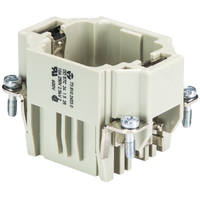 Вилочная контактная вставка REVOS DD, Size 6/6H, обжимная фиксация, 24 полюсов + РЕ, 250 V, 10 А, обжимные контакты поставляются отдельно | код 73.810.2453.0 | Wieland Вилочная контактная вставка REVOS DD, Size 6/6H, обжимная фиксация, 24 полюсов + РЕ, 250 V, 10 А, обжимные контакты поставляются отдельно | код 73.810.2453.0 | Wieland