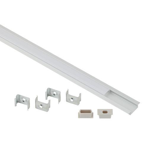 Комплект с врезным анодир. профилем с фланцем CAB251 21х6мм 2м 2206 Эра Б0039464 Комплект с врезным анодир. профилем с фланцем CAB251 21х6мм 2м 2206 Эра Б0039464