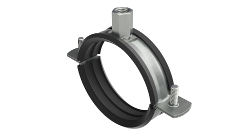 Хомут для средних нагрузок с изоляцией с гайкой М8 для труб d 1/4'' | код BHM21014 | DKC