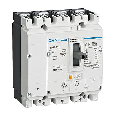 Авт. выкл. NM8NDC-125C TM 4P 125А 36кА с рег. термомаг. расцепителем (R) | код 271800 | CHINT Авт. выкл. NM8NDC-125C TM 4P 125А 36кА с рег. термомаг. расцепителем (R) | код 271800 | CHINT