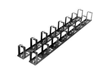 Вертикальный кабельный органайзер с окнами, 8 колец | код ВКО-О-8.82-9005 | ЦМО Вертикальный кабельный органайзер с окнами, 8 колец | код ВКО-О-8.82-9005 | ЦМО