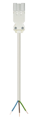 Кабельная сборка, оконеченная вилочным разъемом GST18i3, и свободным концом, 3 полюса, длина кабеля: 2 метра, сечение жил кабеля: 3х1,5 мм.кв., номинальное напряжение: 250V, номинальный ток: 16А, цвет разъема: белый, цвет кабеля: белый | код 92.232. Кабельная сборка, оконеченная вилочным разъемом GST18i3, и свободным концом, 3 полюса, длина кабеля: 2 метра, сечение жил кабеля: 3х1,5 мм.кв., номинальное напряжение: 250V, номинальный ток: 16А, цвет разъема: белый, цвет кабеля: белый | код 92.232.