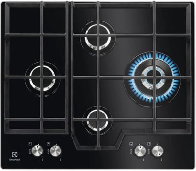 Газовая варочная поверхность Electrolux KGG6456K черный | код 1845763 | ELECTROLUX Газовая варочная поверхность Electrolux KGG6456K черный | код 1845763 | ELECTROLUX