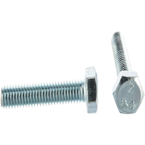 Болт DIN 933 M5х30 полная резьба шестигранная глова класс прочности 5.8 покрытие цинк | код DIN933-М5х30 | Крепдил