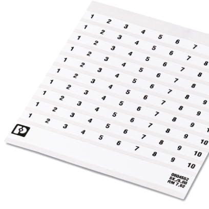 Маркировка для клеммных модулей SK 7,62/5:FORTL.ZAHLEN 61-70 | код 0804552:0061 | PHOENIX CONTACT Маркировка для клеммных модулей SK 7,62/5:FORTL.ZAHLEN 61-70 | код 0804552:0061 | PHOENIX CONTACT