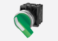 TS2020-1BA60 Переключатель TS2, длинная ручка с метал.кольцом, 2-х позиционная, самовозврат, чер., шт | код TS2020-1BA60 | SUPU