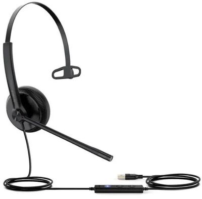 Гарнитура проводная Yealink UH34 Mono UC черный | код 1598099 | YEALINK Гарнитура проводная Yealink UH34 Mono UC черный | код 1598099 | YEALINK