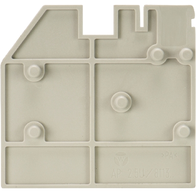 Крышка боковая, для клемм WK 2,5 U/8113..., цвет: серый | код 07.312.4655.0 | Wieland Крышка боковая, для клемм WK 2,5 U/8113..., цвет: серый | код 07.312.4655.0 | Wieland