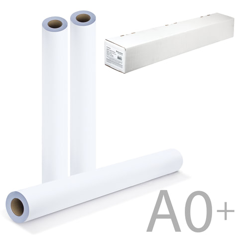 Рулон для плоттера, 914 мм х 45 м х втулка 50,8 мм, 90 г/м2, белизна CIE146%, BRAUBERG, 110450 | код 110450 | BRAUBERG Рулон для плоттера, 914 мм х 45 м х втулка 50,8 мм, 90 г/м2, белизна CIE146%, BRAUBERG, 110450 | код 110450 | BRAUBERG