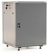 Hyperline TWB-FC-1545-GP-RAL7035 Шкаф настенный 19-дюймовый (19), 15U, 787x600х450мм, стеклянная дверь с перфорацией по бокам, ручка с замком, с возможностью установки на ножки (в комплекте), цвет серый (RAL 7035) (разобранный) | код 452017 (0) Брен