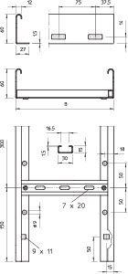 Кабельный лестничный лоток 60x400x6000 | код 6208633 | OBO Bettermann Кабельный лестничный лоток 60x400x6000 | код 6208633 | OBO Bettermann