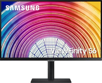 Монитор Samsung 27 ViewFinity S6 S27A600NAU черный IPS LED 5ms 16:9 HDMI полуматовая HAS Piv 300cd 178гр/178гр 2560x1440 75Hz FreeSync DP QHD USB 6.4кг | код 2027318 | SAMSUNG Монитор Samsung 27 ViewFinity S6 S27A600NAU черный IPS LED 5ms 16:9 HDMI полуматовая HAS Piv 300cd 178гр/178гр 2560x1440 75Hz FreeSync DP QHD USB 6.4кг | код 2027318 | SAMSUNG