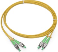 Патч-корд оптический LANMASTER, LSZH, дуплексный, FC/APC-FC/APC, SM OS2, 7.0 м | код LAN-2FC-2FC/SA-7.0 | LANMASTER