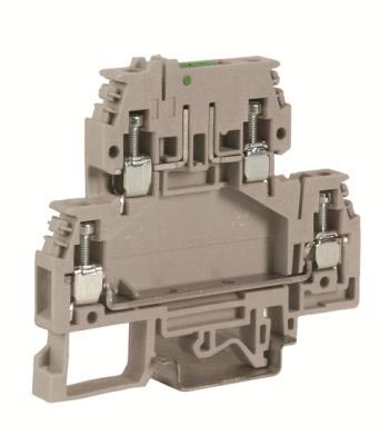DSS.4, зажим с 2 уровнями, верхний разъединяемый 4 кв.мм бежевый | код ZDS400 | DKC