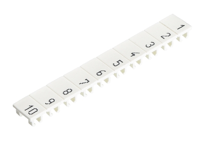 Маркировка для клемм сечением 4 мм.кв., шириной 6 мм, 10 шильдиков, белая, нанесенные знаки: 21, пробел,22, ,23, ,24, ,25, | код M1.517.0400.2 | Wieland