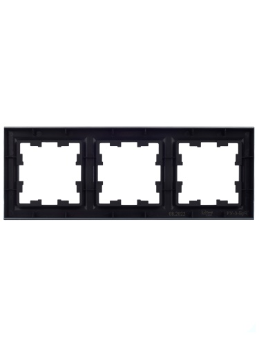 BRITE Рамка 3-местная РУ-3-БрЧ черный | код BR-M32-K02 | IEK фото 4 BRITE Рамка 3-местная РУ-3-БрЧ черный | код BR-M32-K02 | IEK фото 4