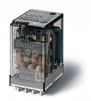 Миниатюрное универсальное электромеханическое реле, монтаж на печатную плату, 4CO 7A, контакты AgCdO, катушка 12В DC, степень защиты RTI, опции: нет | код 551490122000 | FINDER