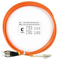 Cabeus FOP-62-LC-FC-10m Шнур оптический duplex LC-FC 62,5/125 mm 10м LSZH | код 8414c | Cabeus