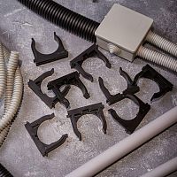 Крепеж-клипса для монтажного пистолета 50 мм, черная (25 шт/уп), REXANT | код 28-0450-2 | REXANT