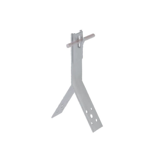 Держатель зажимной коньковый KDZ-H80-D5-8 TD для прутка d5-8мм H=80мм сталь термодиффузион. цинк. КМ MA0097