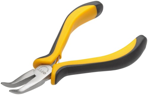 Утконосы "мини" Профи никелированное покрытие черн./желт. мягкие ручки 125мм FIT 51634