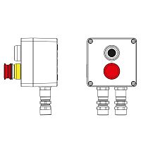 Взрывозащищенный пост управления из алюминия CPE-A-12-(1xP1B(11)-1xP3E(11))-2xKA2MHK(C)1Ex d e IIC Т5 Gb / Ex tb IIIC T95°C Db IP66 | код 2201.121.22.11C | DKC