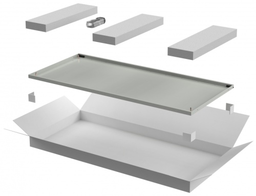 ITK Дверь металлическая для шкафа LINEA N 42U 800мм серая | код LN35-42U8X-DM | ITK by IEK