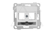 Rita - Адаптер для разъемов Keystone, с маркировкой, двойной, белый | код 2200-128-0101 | Mutlusan