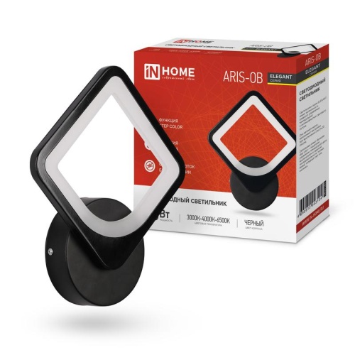 Светильник светодиодный ELEGANT ARISTO-B 15Вт 230В 3000-6500К 1050лм STEP COLOR черн. | код 4690612043104 | IN HOME Светильник светодиодный ELEGANT ARISTO-B 15Вт 230В 3000-6500К 1050лм STEP COLOR черн. | код 4690612043104 | IN HOME