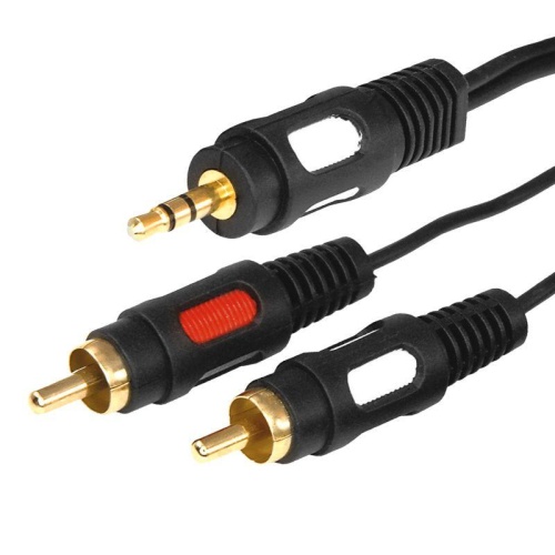 Шнур 3.5 Stereo Plug - 2RCA Plug 5м (GOLD) | код 17-4235 | Rexant