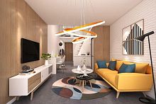 Светильник светодиодный LCL-1029 100Вт люстра управляем. бел. Camelion 14637