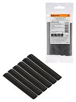 Набор трубок термоусаживаемых, клеевых Моноцвет, черный 12,7/4,3 TDM | код SQ0548-3208| TDM