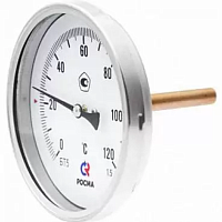 Термометр биметаллический осевой БТ-41.211 -40-60C1/2' 100 кл.1.5 | код 00000002459 | РОСМА